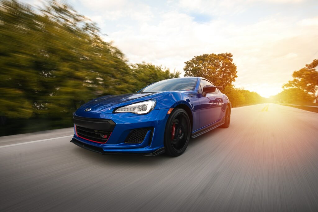 Dynamic Subaru Wallpaper: Speed & Freedom on Open Road