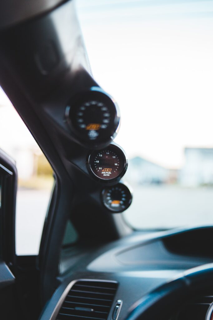 Sleek Car Interior Wallpaper: Dynamic Speedometer & Luxurious Dashboard