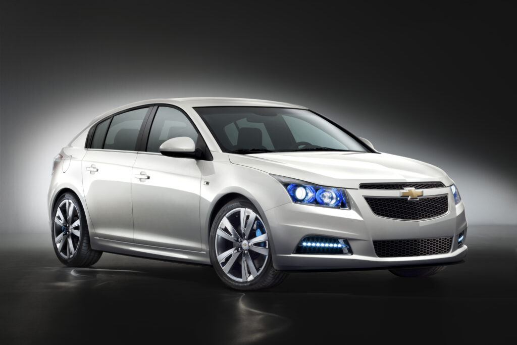 Sleek Chevrolet Cruze Design Against Minimalist Background Wallpaper