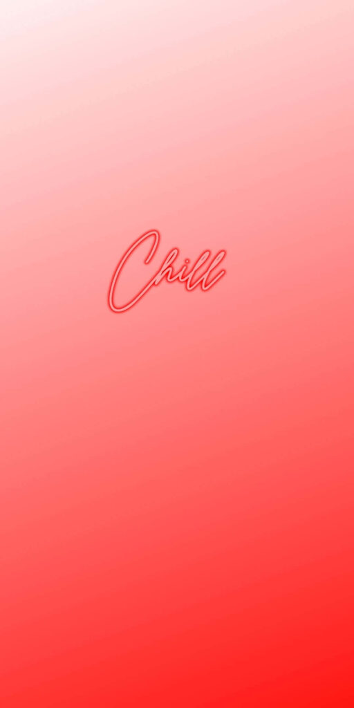 Chill Typography Wallpaper: Sleek Red Gradient Background Design