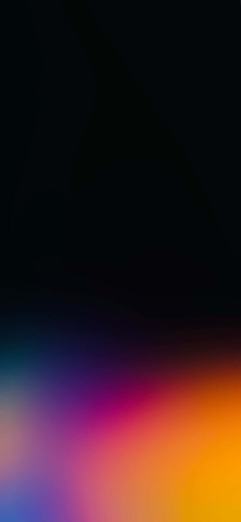 Sleek Dark Gradient Wallpaper: Vibrant Oranges, Purples & Blues