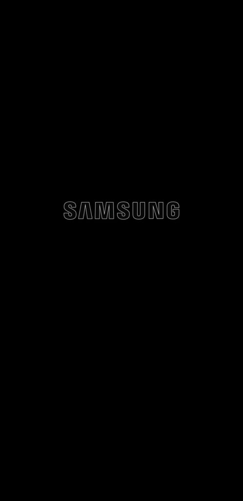 Sleek Dark Samsung Wallpaper with Bold Logo - Elegant Design