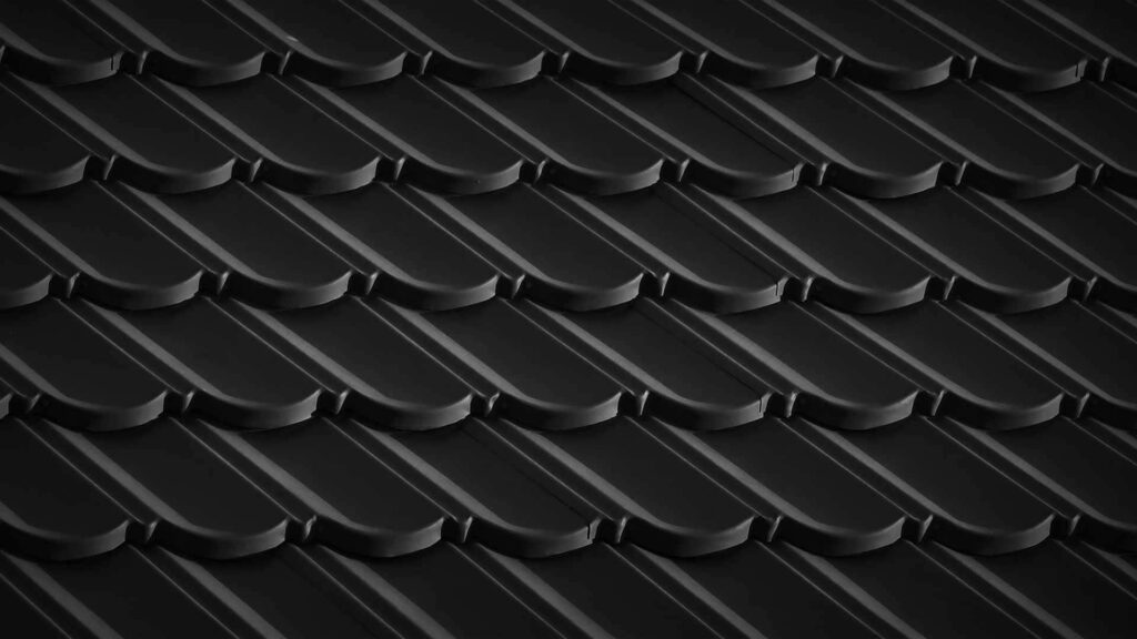Modern Dark Texture Wallpaper with Repetitive Overlapping Tile Pattern
