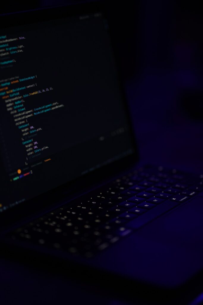 Minimalist Dark Programming Interface Wallpaper for Developers