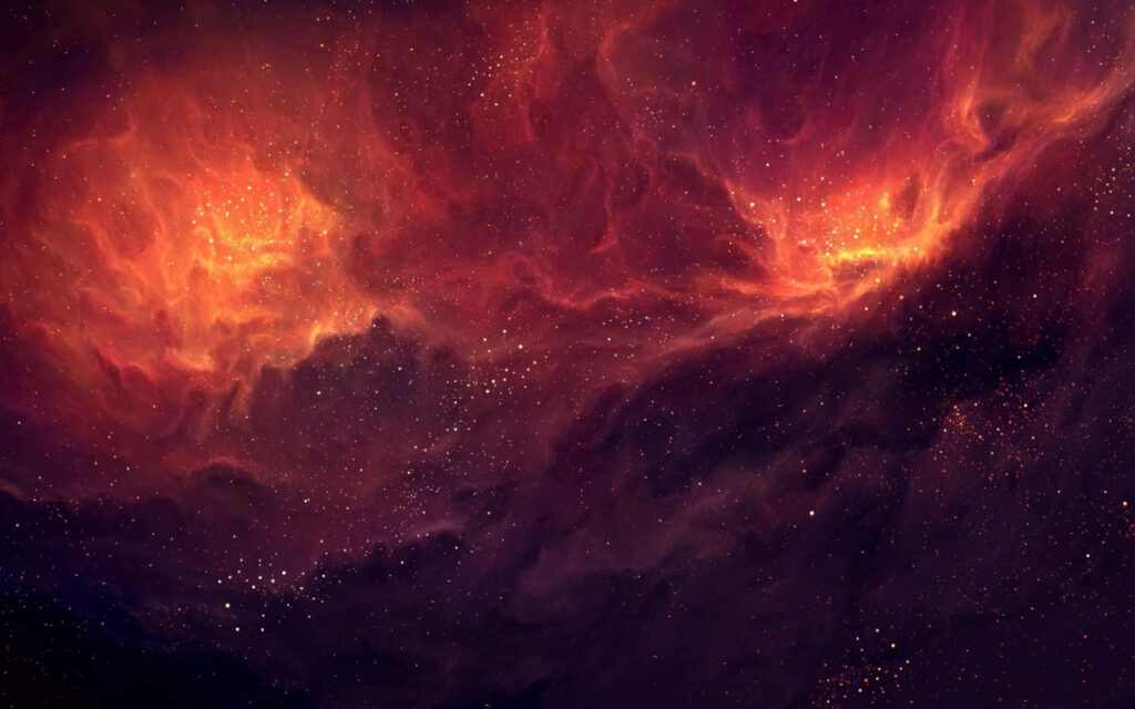 Captivating Aesthetic of Red - Stylish Space PC Wallpaper