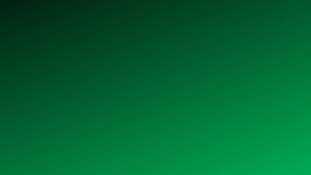 Sleek emerald green wallpaper with smooth minimalist gradient from deep forest to bright emerald