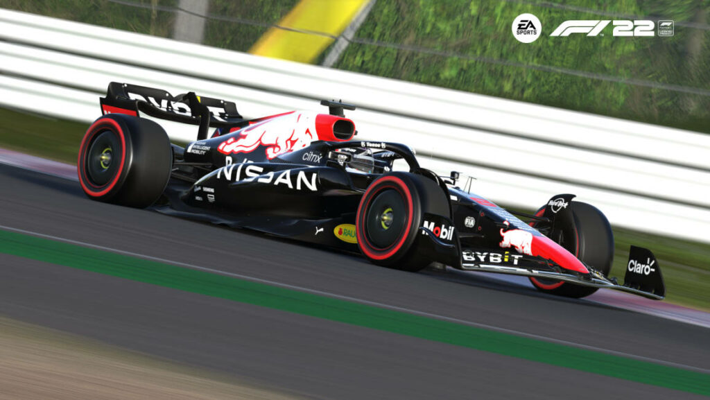 Exciting F1 Car Wallpaper: Red Bull Racing & Nissan on Track