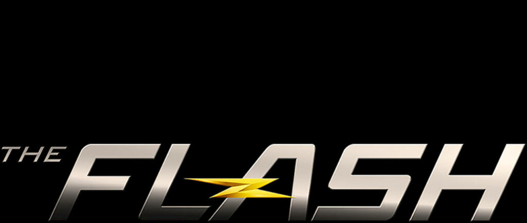 Sleek Flash Logo Wallpaper: Bold Lightning on Dark Background