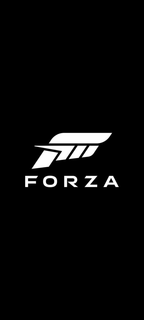 Forza Logo Wallpaper: Sleek Design on Black Background for Gamers