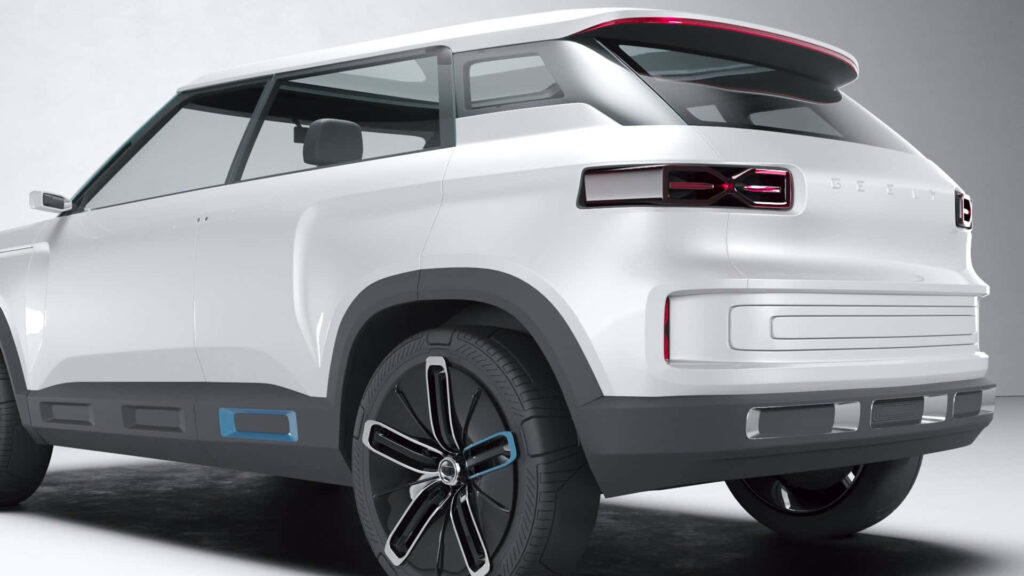 Sleek Geely Icon Wallpaper: Futuristic SUV Design Background