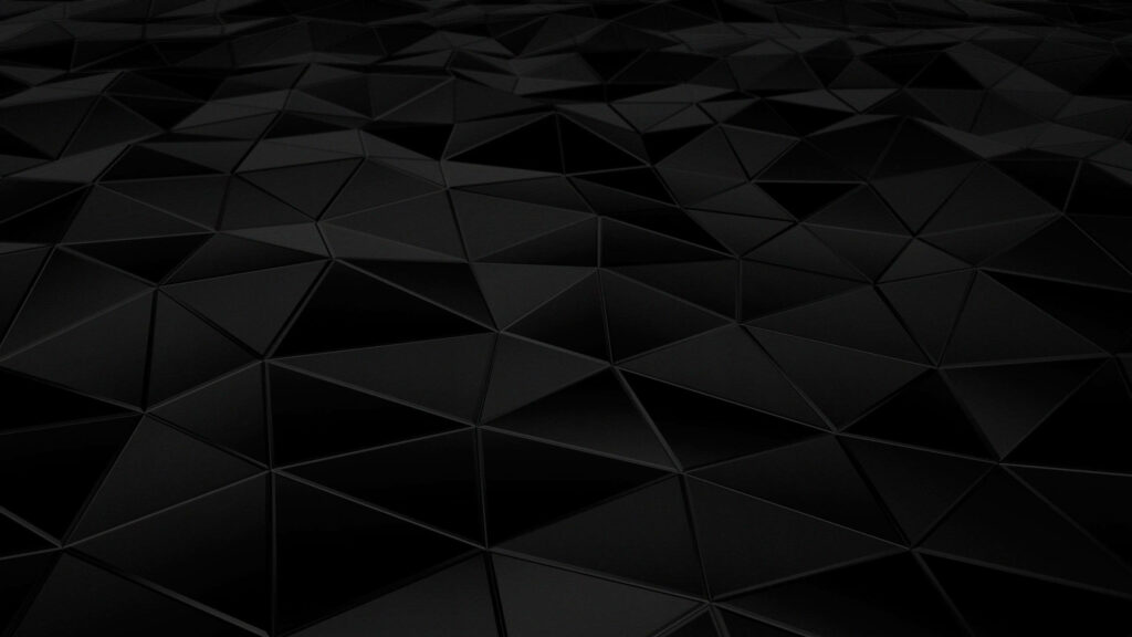 Abstract Black Geometric Wallpaper with Intricate Triangular Patterns
