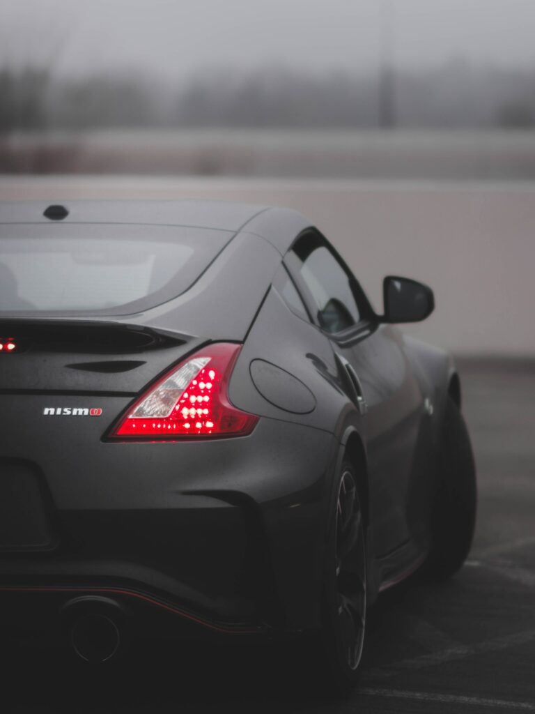 Sleek Gray Nissan Nismo Sports Car Rear View Wallpaper