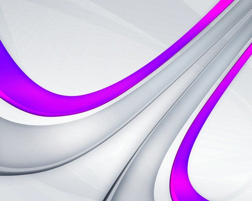 Stylish Gray & Purple Curving Lines Wallpaper - Modern Background