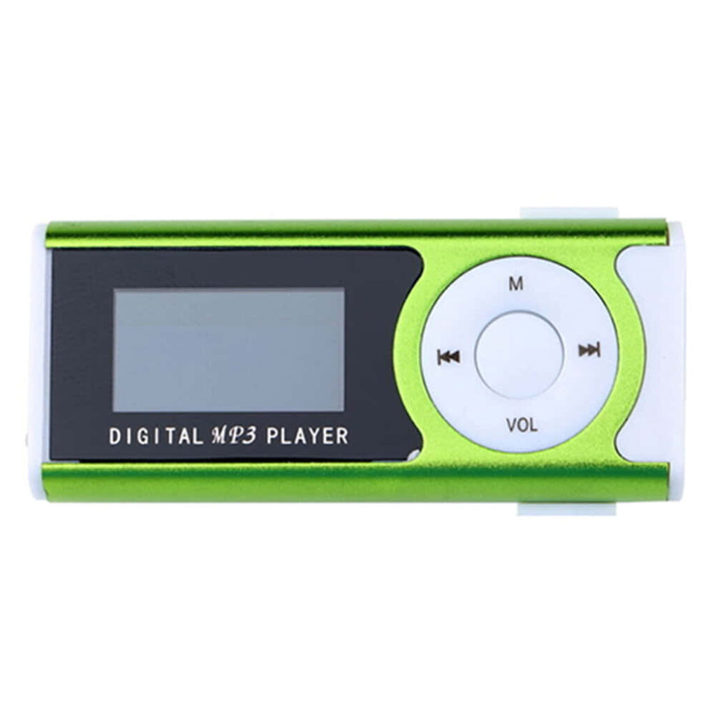 Modern Green MP3 Player Wallpaper: Sleek Design for Music Lovers