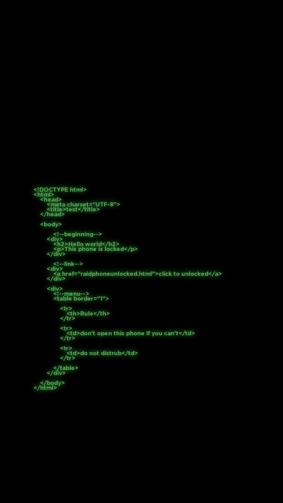 Dark Hacking Aesthetic: Green Code Wallpaper Background for Android
