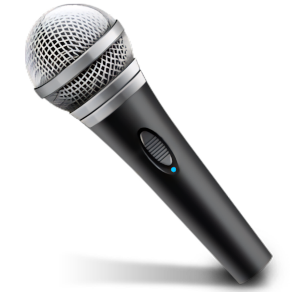 Professional Black Handheld Microphone Wallpaper Background
