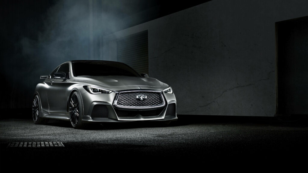 Sleek Infiniti Car Wallpaper: Dramatic Low Light & Stylish Design
