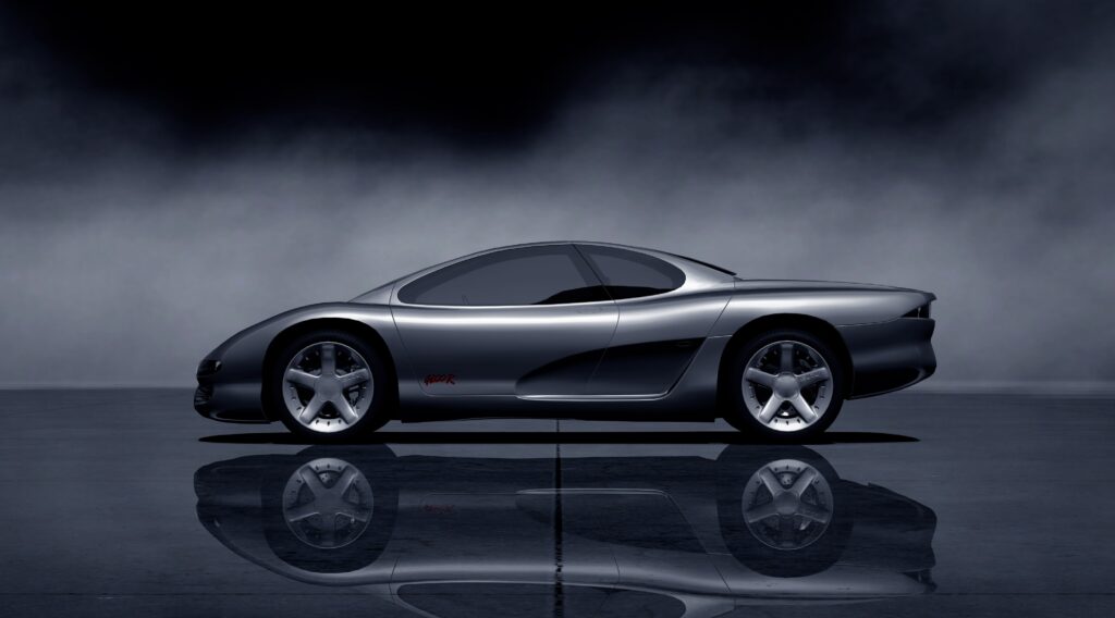 Sleek Isuzu 4200R Concept Car: Futuristic Design in Soft Background Wallpaper