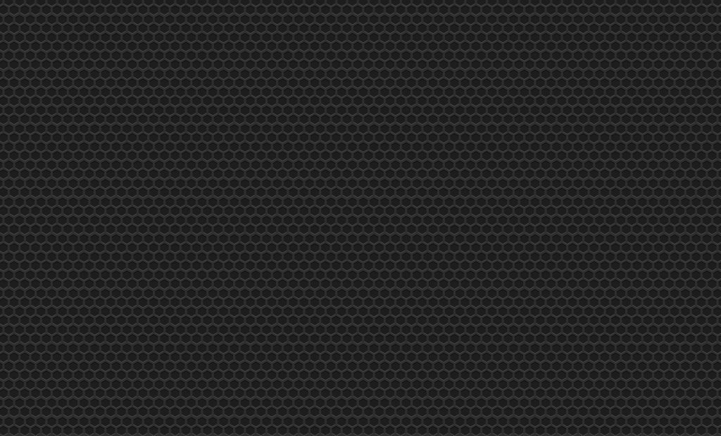 Matte black hexagon pattern wallpaper with minimalist honeycomb grid and sleek geometric design