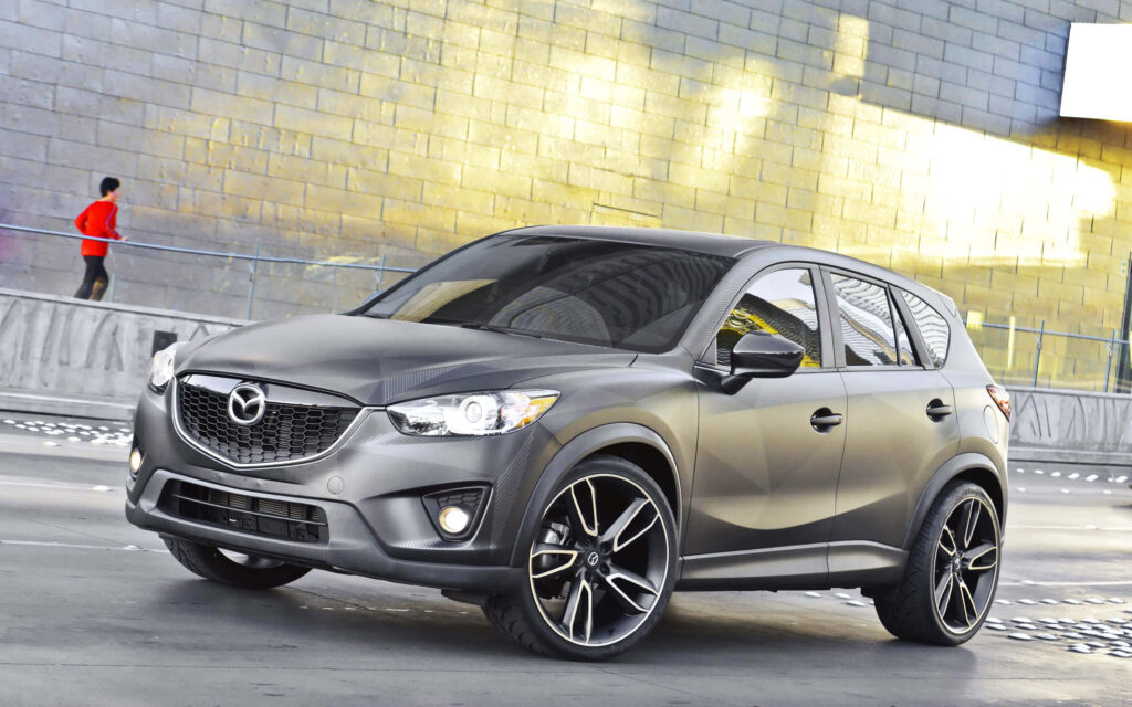 Stylish Mazda CX-5 in Urban Setting - Modern Design Wallpaper