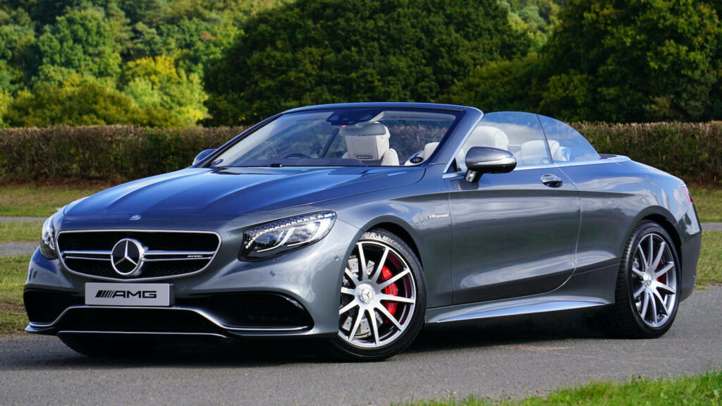 Luxurious Mercedes Benz S-Class Wallpaper: Sleek Gray Convertibles