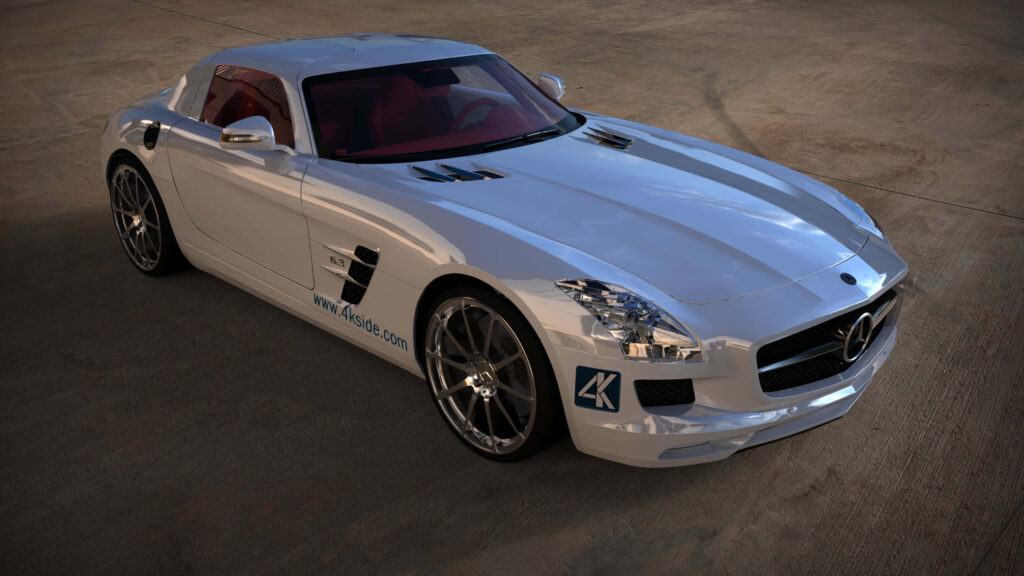 Stunning Mercedes-Benz SLS AMG Wallpaper: Iconic Design & Luxury