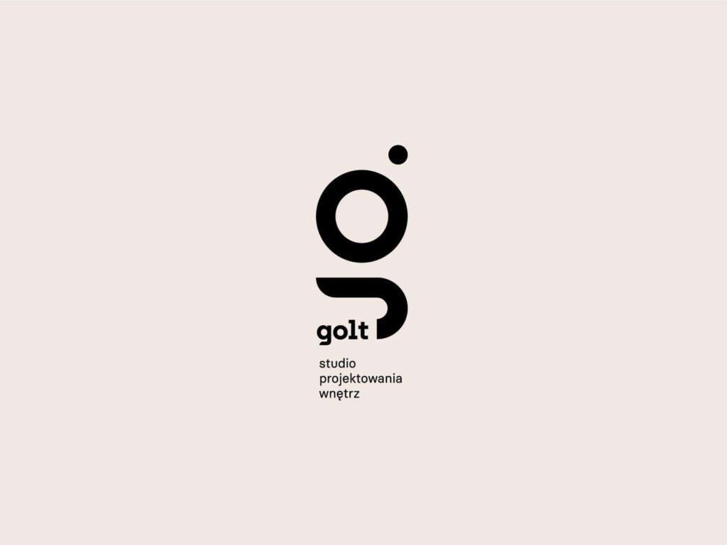 Sleek Golt Logo Wallpaper: Minimalist Design on Neutral Background