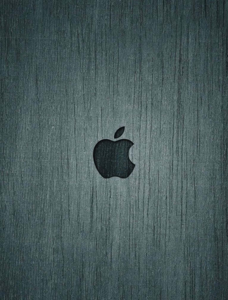 Modern Dark Wood Textured Wallpaper with Centered Logo Design