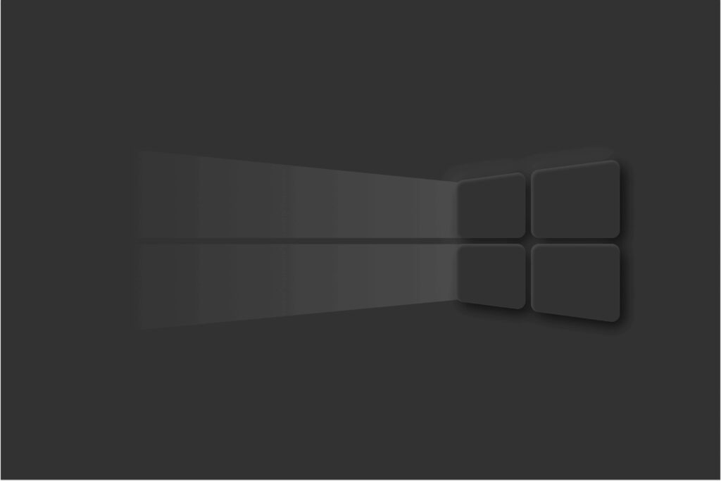 Elegant Minimalist Windows 11 Wallpaper on Dark Background