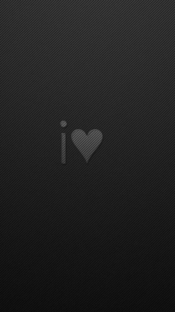 Minimalist Gray & Black iPhone Wallpaper: I ❤️ Design