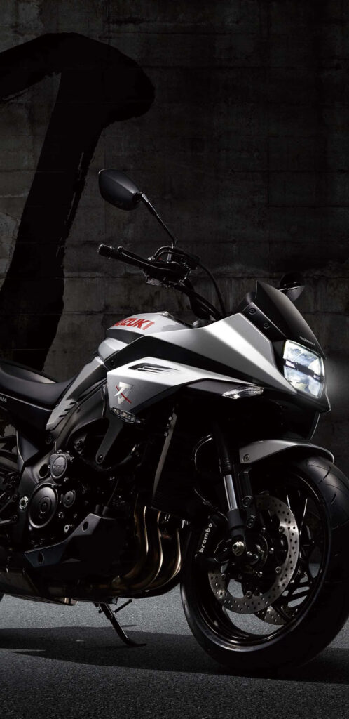 Striking Modern Motorcycle Wallpaper: Sharp Design on Dark Background