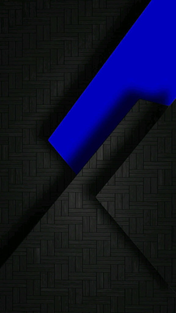 Sleek Black Textured Wallpaper with Electric Blue Accent Line