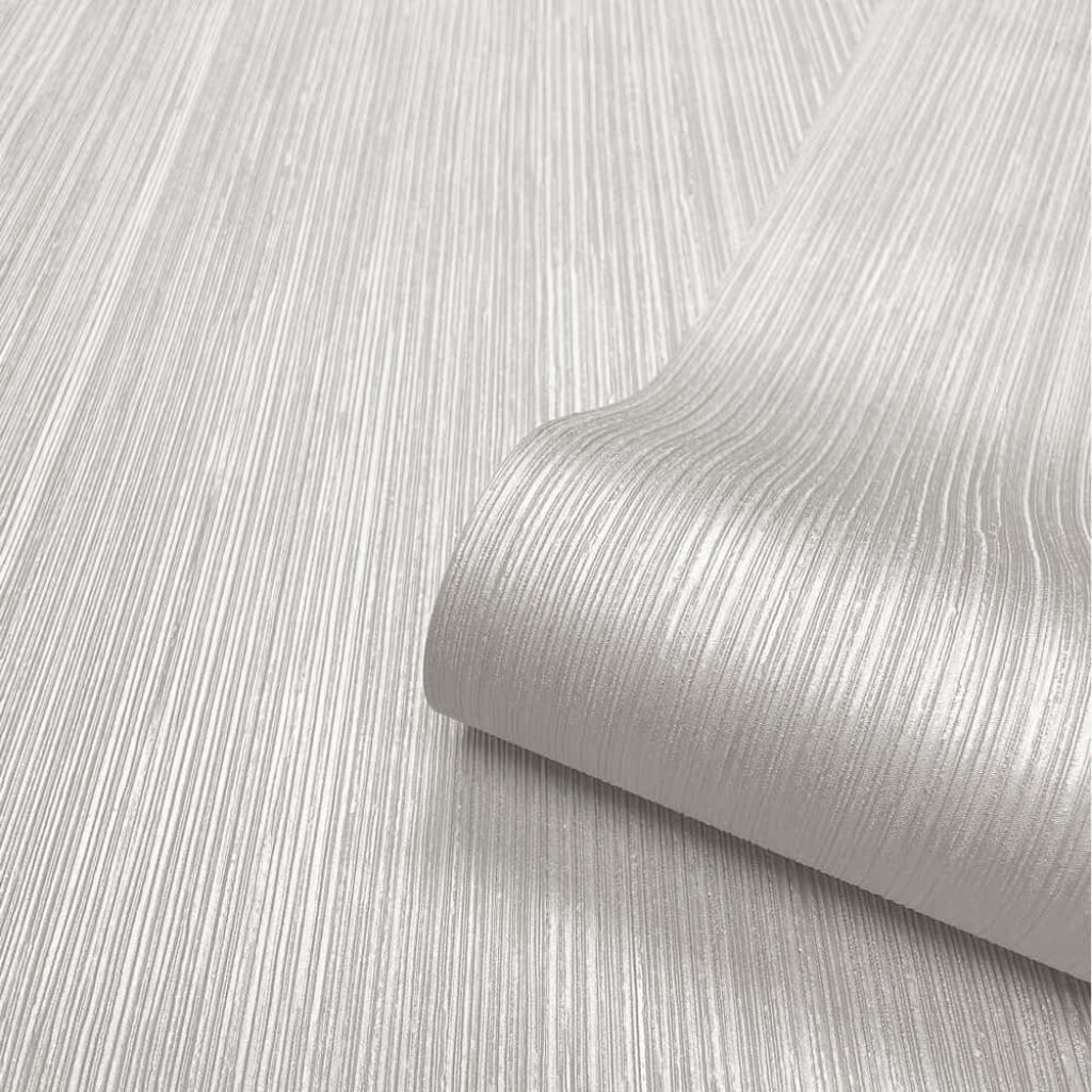 Sleek Abstract Metallic Silver Wallpaper for Elegant Interiors