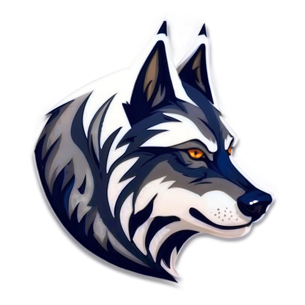 Modern Wolf Logo Wallpaper: Bold Design & Striking Colors