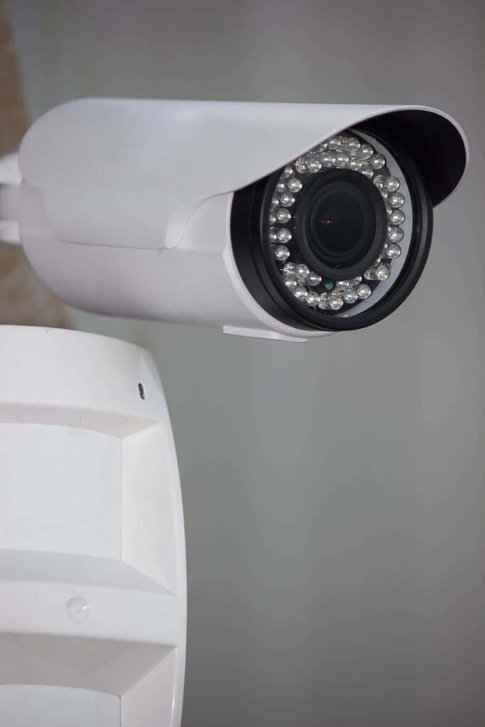 Modern Motion Sensor Bullet Security Camera - Advanced Tech Wallpaper