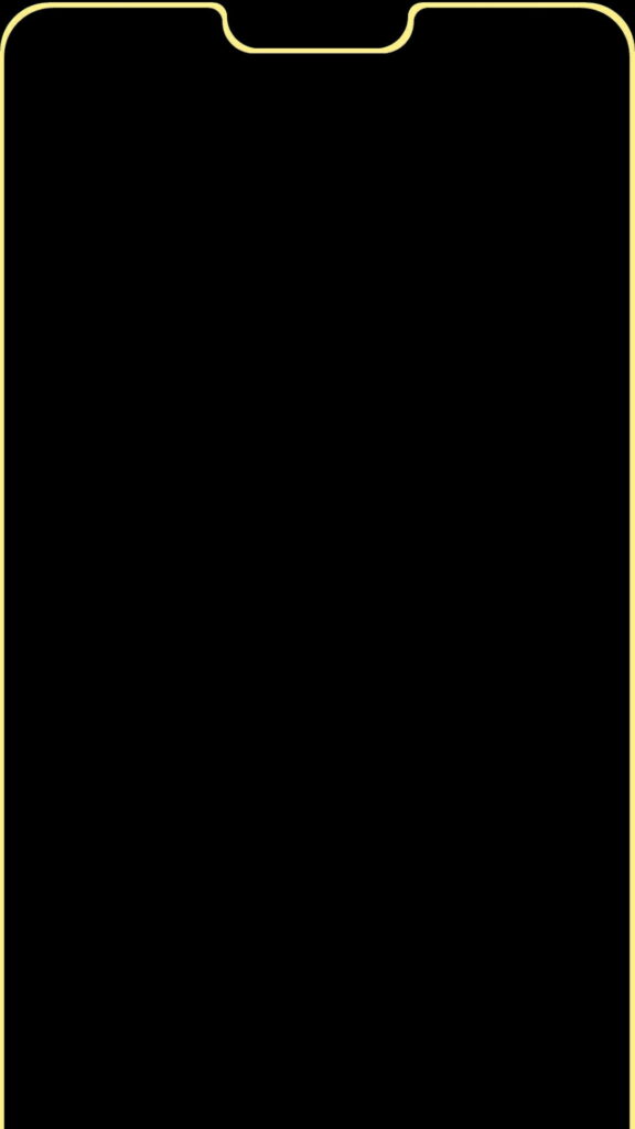 Vibrant Yellow Apple: Stunning Edge Notch as HD Phone Wallpaper Background