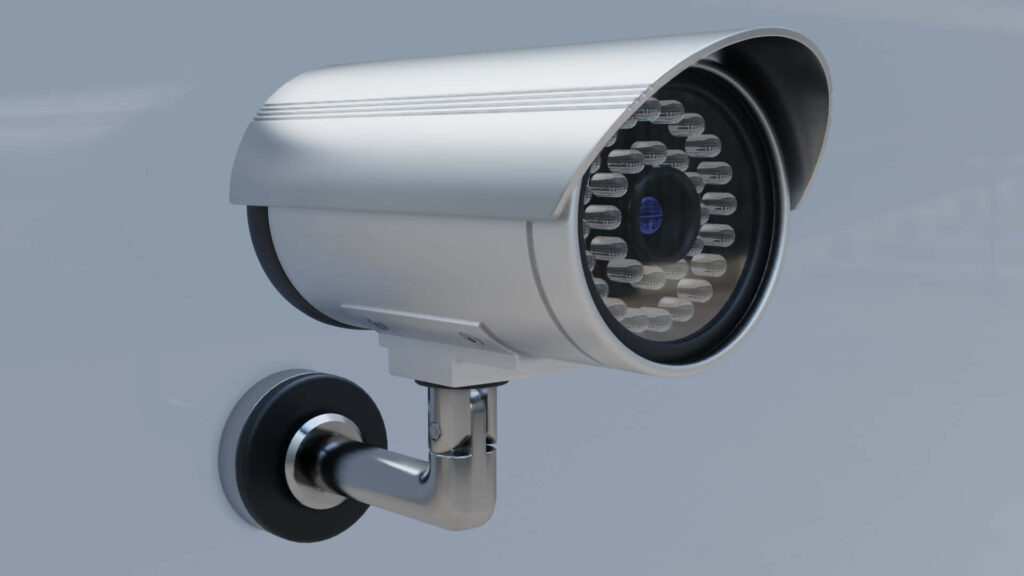 Sleek Outdoor Bullet Security Camera with Zoom Lens - Modern Design Wallpaper