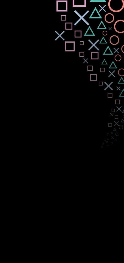 Pastel PlayStation Button Wallpaper for Samsung S10 - Minimalist Design