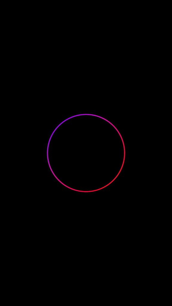 Vibrant Gradient Circle Wallpaper: Sleek Design for OLED Screens