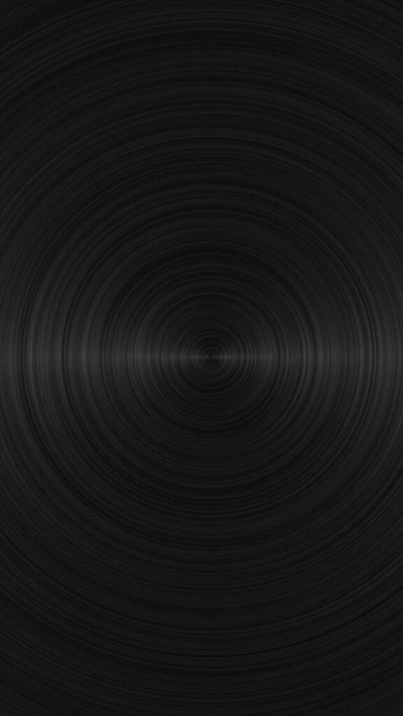 Minimalist Black Radial Circle Wallpaper for HD Phone Screens