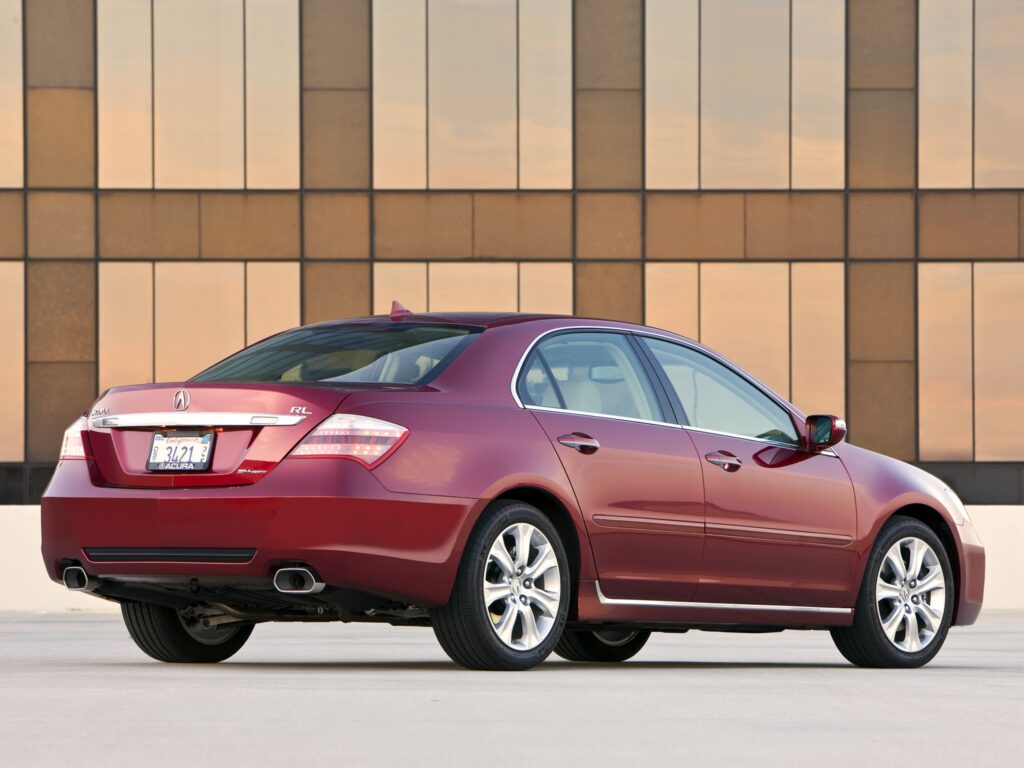 Sleek Red Acura RL Wallpaper: Elegant Design & Modern Background