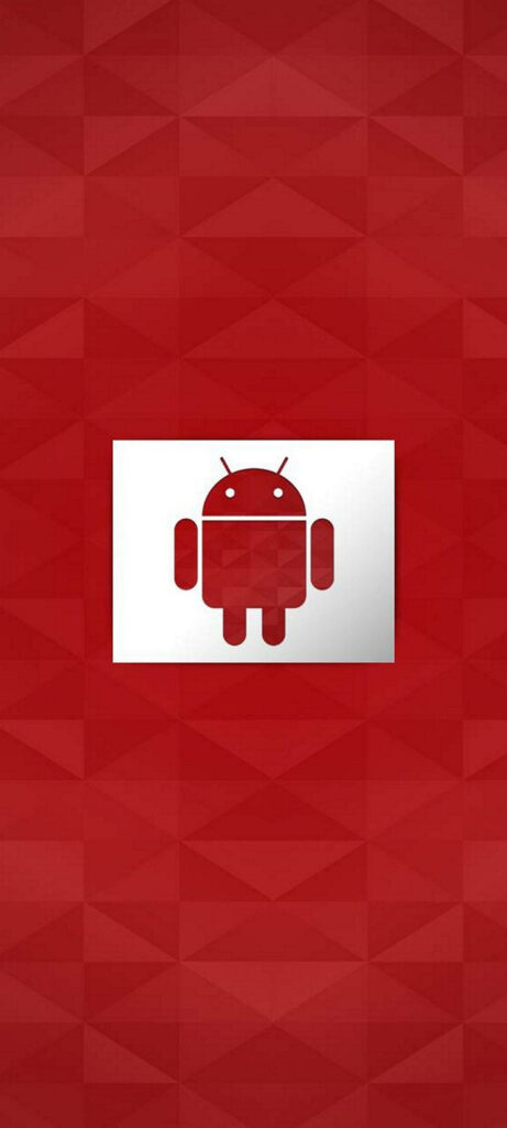 Sleek Red Android Logo Wallpaper for Samsung Galaxy Note 20 Ultra