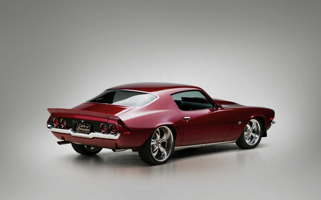 Sleek Red Chevrolet Sports Car Wallpaper - Bold & Stylish Design