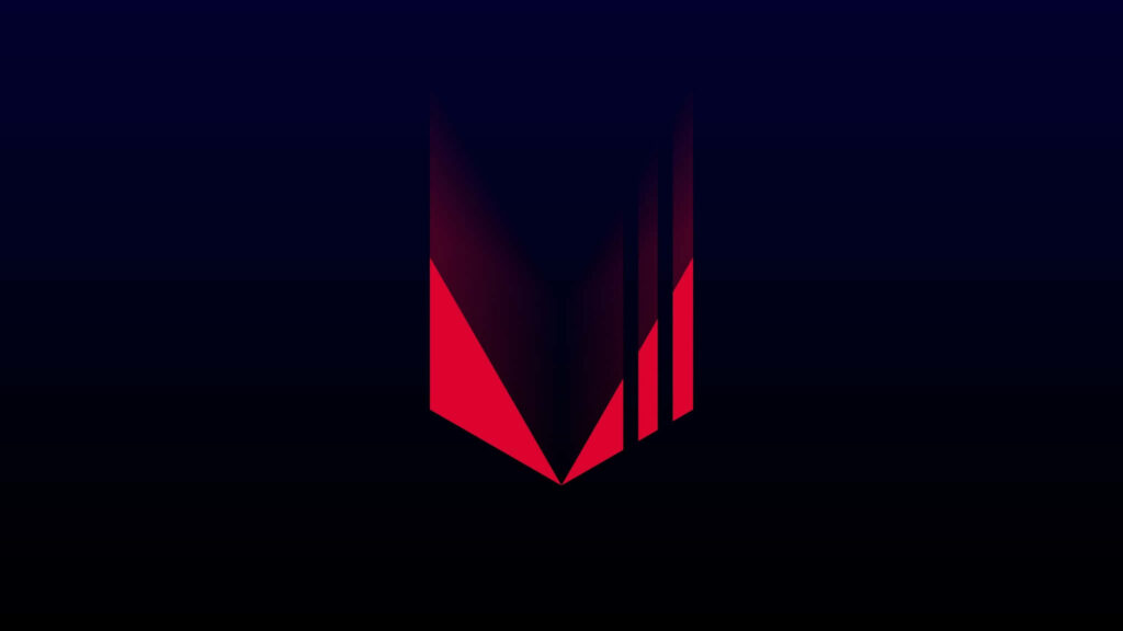Modern Red and Black Geometric Wallpaper with Dark Background