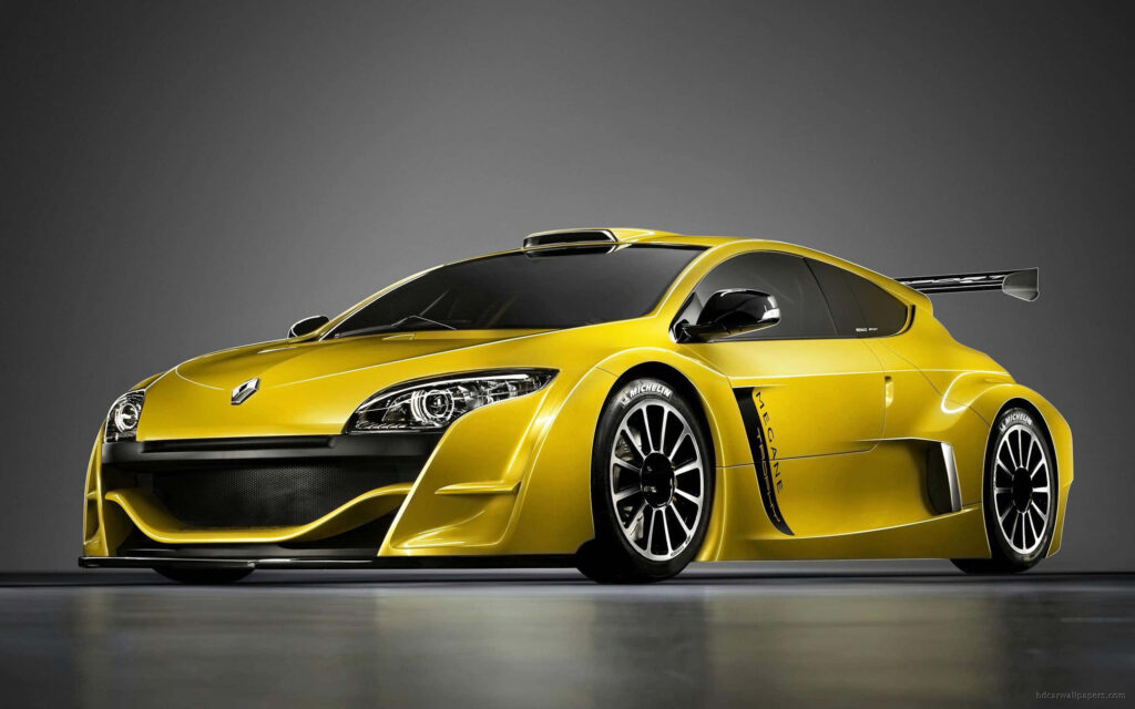 Sleek Renault Megane Wallpaper: Futuristic Design & Aerodynamic Curves