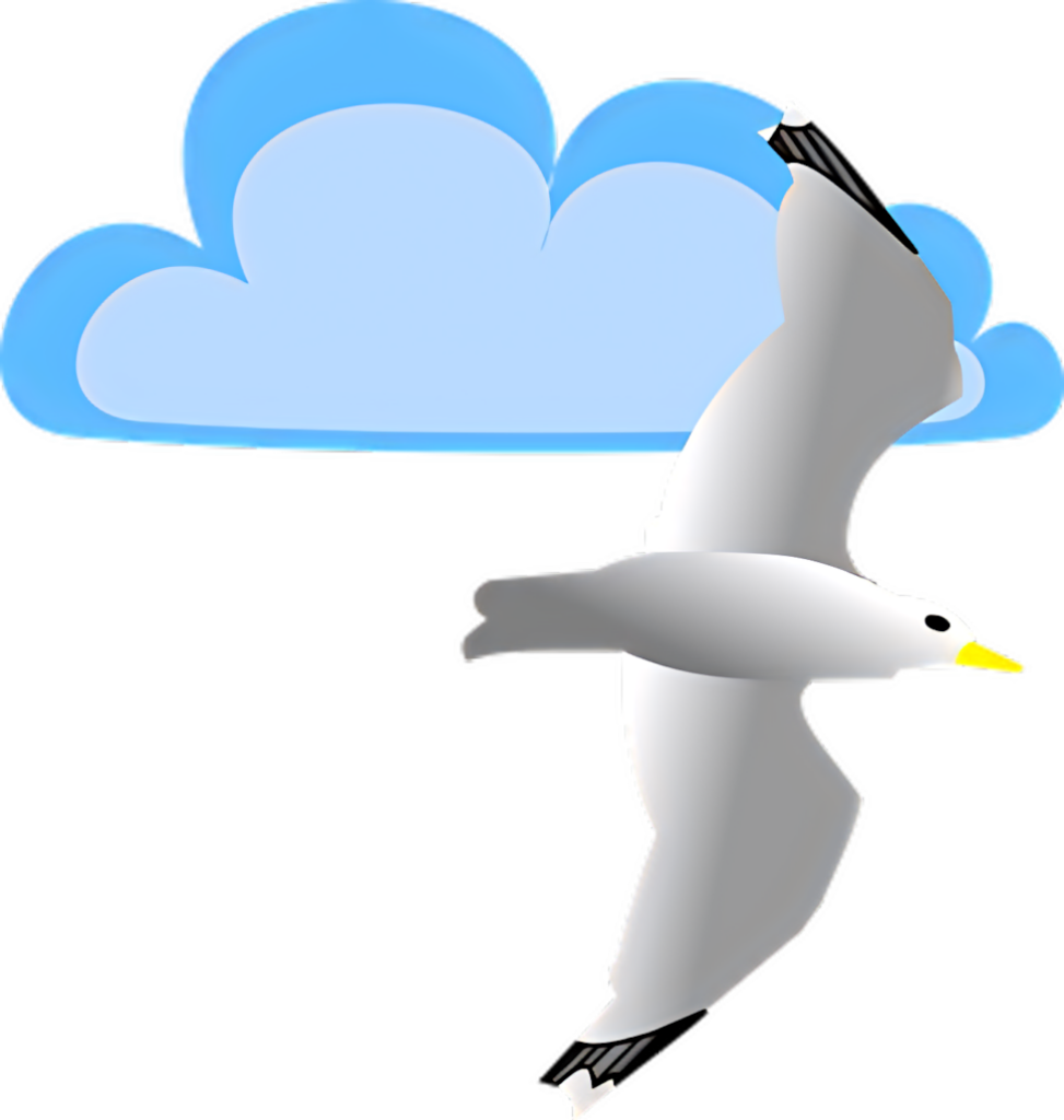Sleek Seagull Vector Wallpaper: Modern Minimalist Design