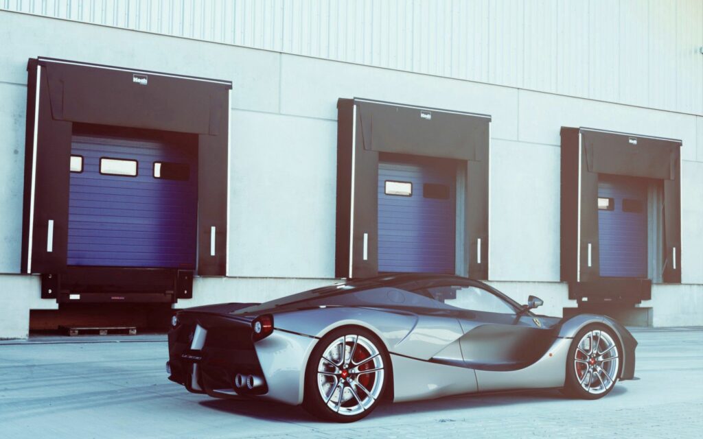 Sleek 2015 LaFerrari Wallpaper: Industrial Background Design