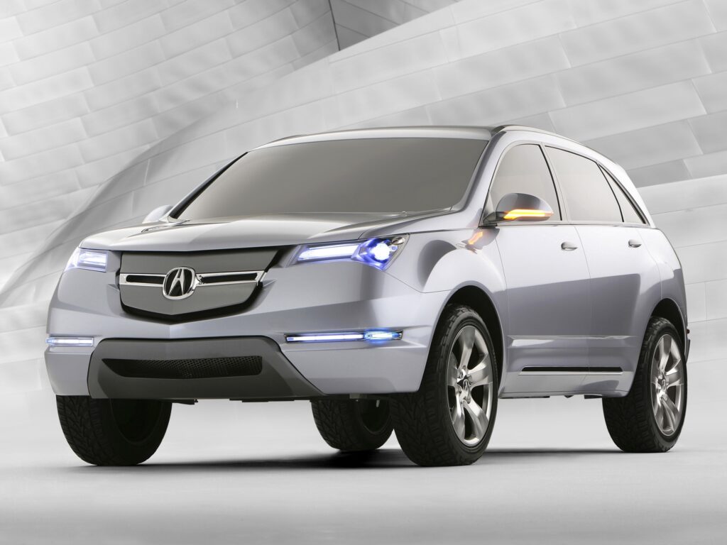 Sleek Silver Acura MDX Concept - Modern SUV Design Wallpaper