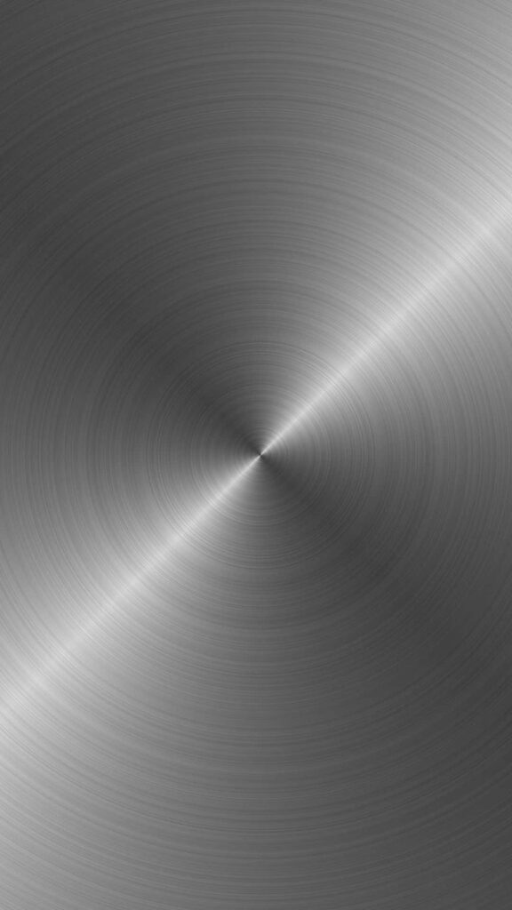 Modern Brushed Silver Wallpaper with Radiant Circular Pattern