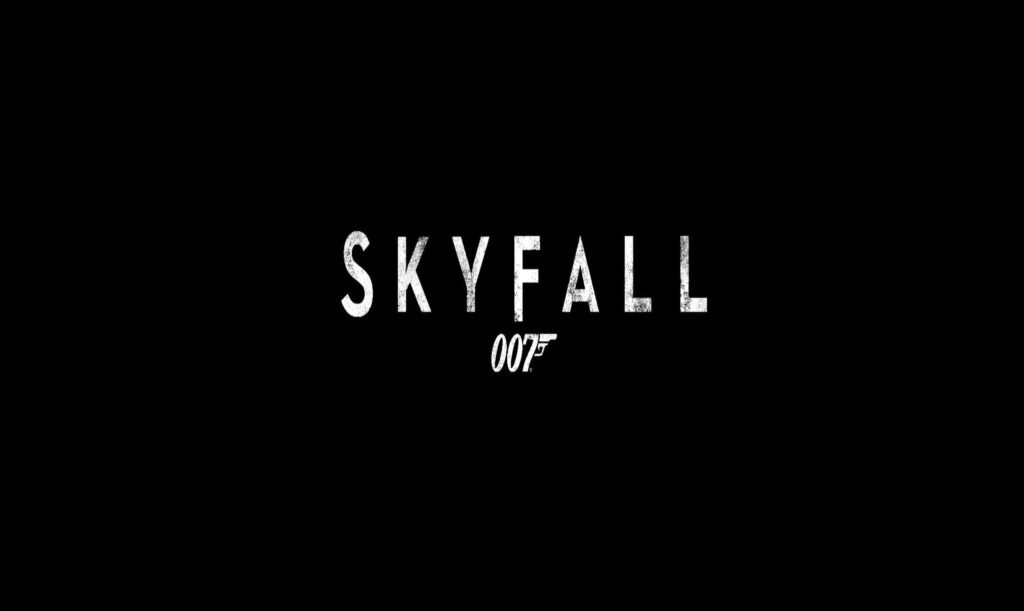 Skyfall Title Screen Wallpaper: Minimalist 007 Design Background